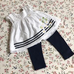 Mayoral Blouse and Leggings set NWOT